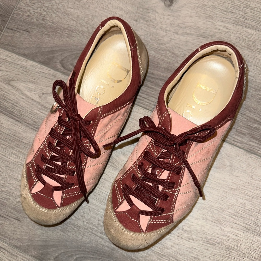 Dior Multicolor Suede And Nubuck Low Top Sneakers